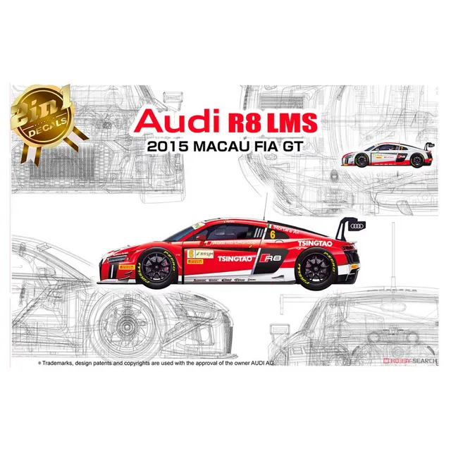 ak-interactive-audi-r8-lms-gt3-2015-macau-gt3-world-cup-scala-1-24-kit-di-modell image 1