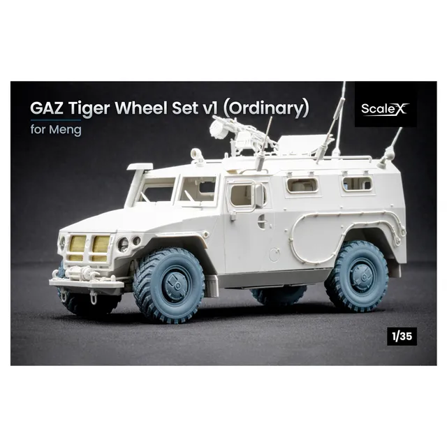 ak-interactive-gaz-tiger-v1-set-ruote-standard-1-35-accessorio-modellismo image 1