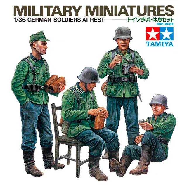 ak-interactive-1-35-german-soldiers-at-rest-4-figure-set-modellismo image 1