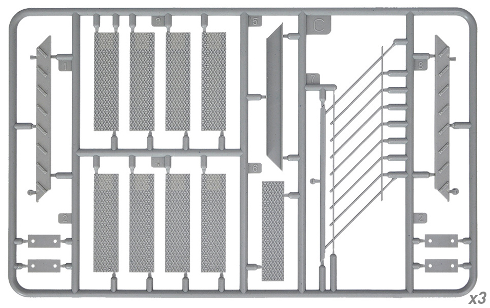 ak-interactive-1-35-building-stairs-scale-per-diorami-da-costruire-e-dipingere image 5