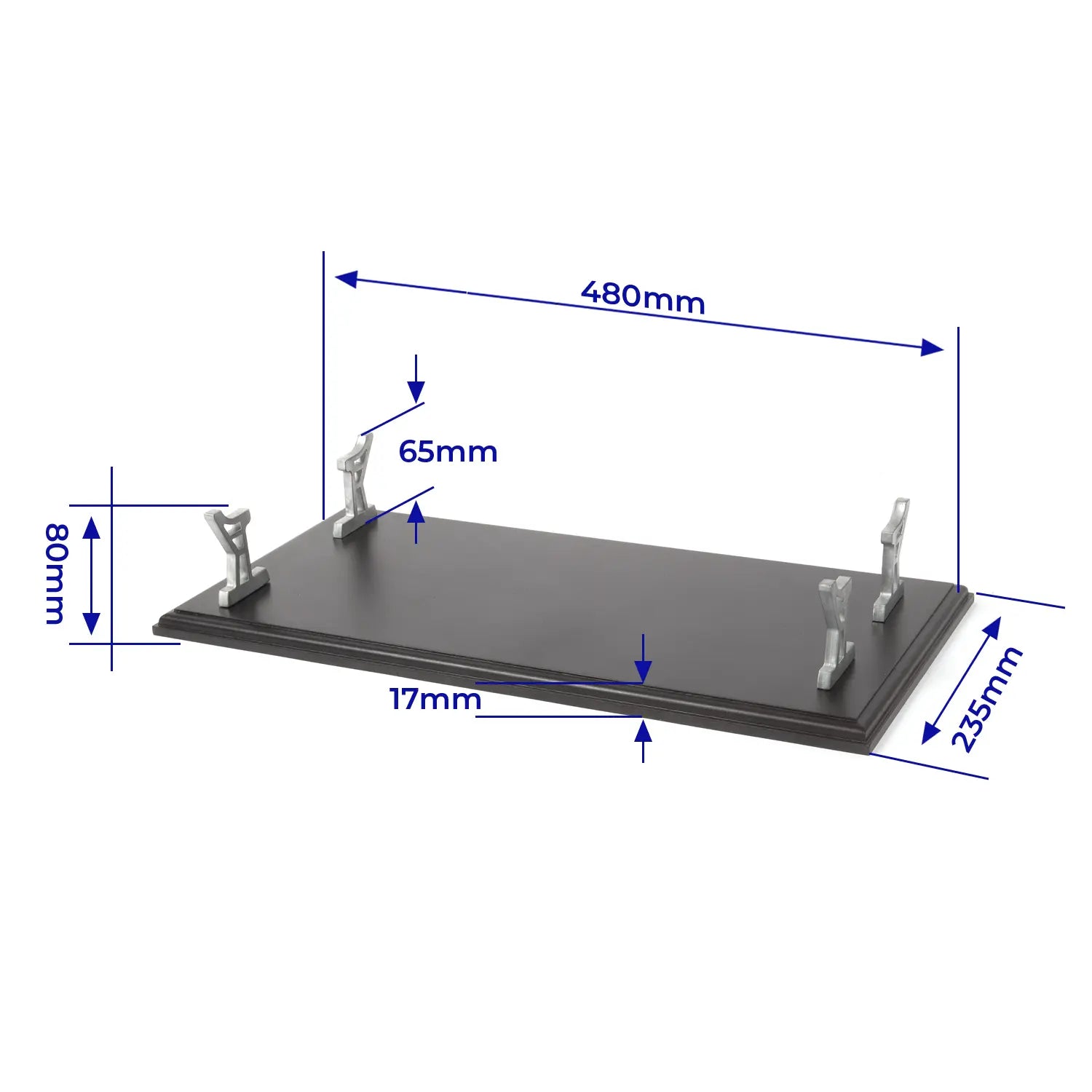 occre-espositore-completo-base-nera-verniciata-con-4-supporti-in-metallo image 2