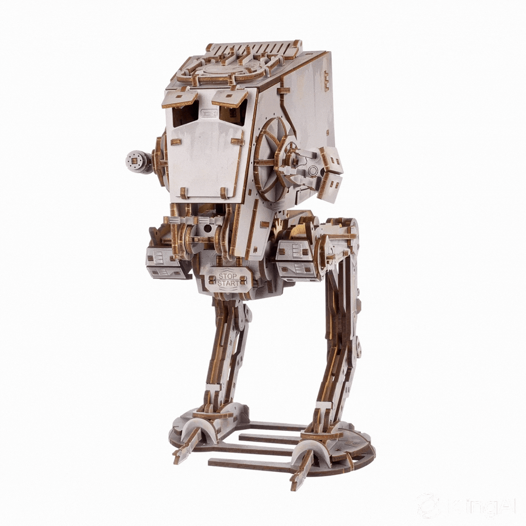 ugears-at-st-walker-star-wars-kit-modellismo-legno-a-molla image 2