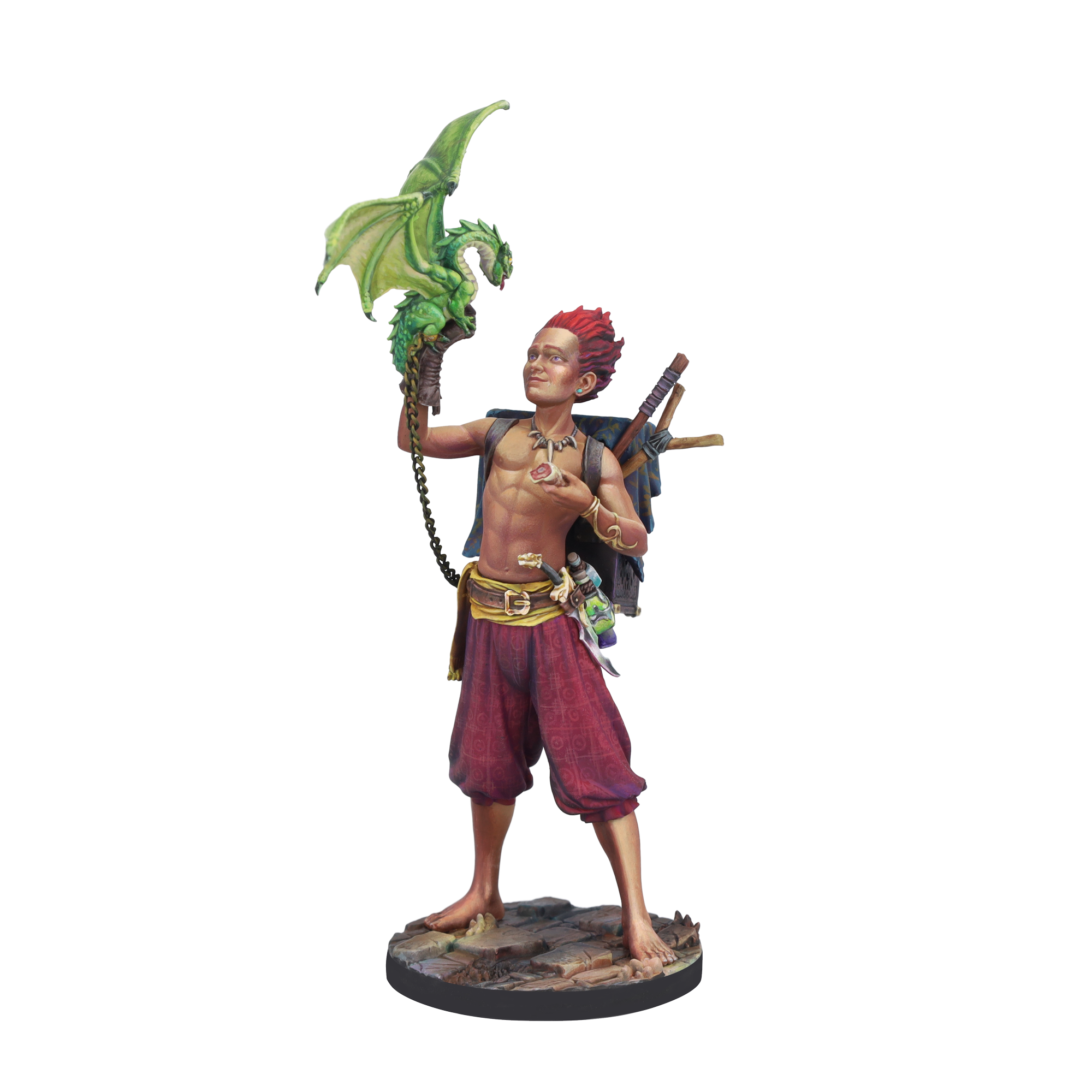 scale75-ulh-dragon-trainer-miniatura-1-24-in-resina-con-catena-in-ottone image 6