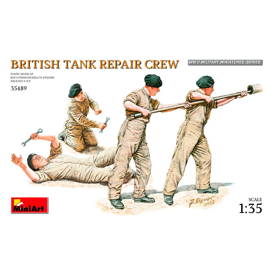 ak-interactive-1-35-british-tank-repair-crew-figure-di-carristi-britannici image 1