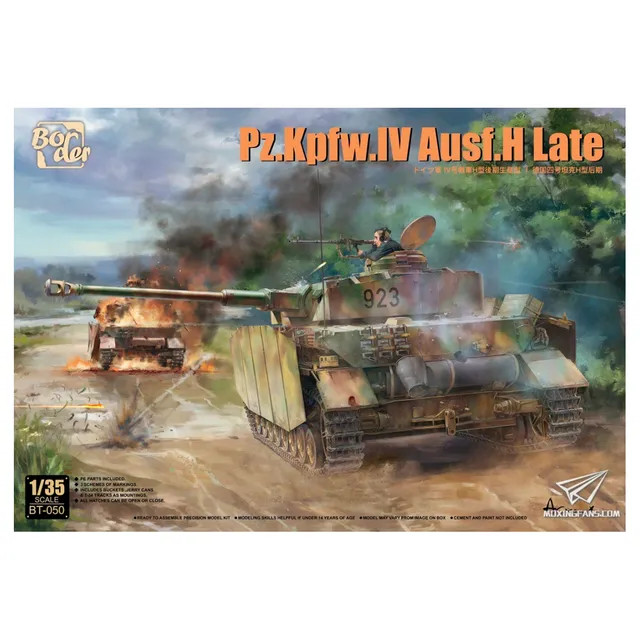 pz-kpfw-iv-ausf-h-late-1-35-kit-carro-armato-tedesco-da-costruire image 1
