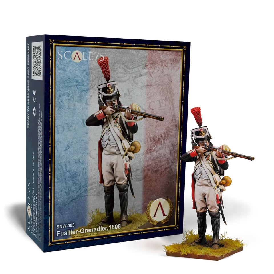scale75-warfront-fusilier-grenadier-1808-miniatura-resina-75-mm-napoleonic-wars image 1
