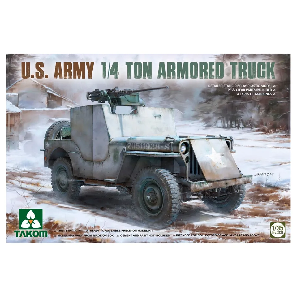 ak-interactive-1-35-u-s-army-1-4-ton-armored-truck-kit-modello-militare image 1
