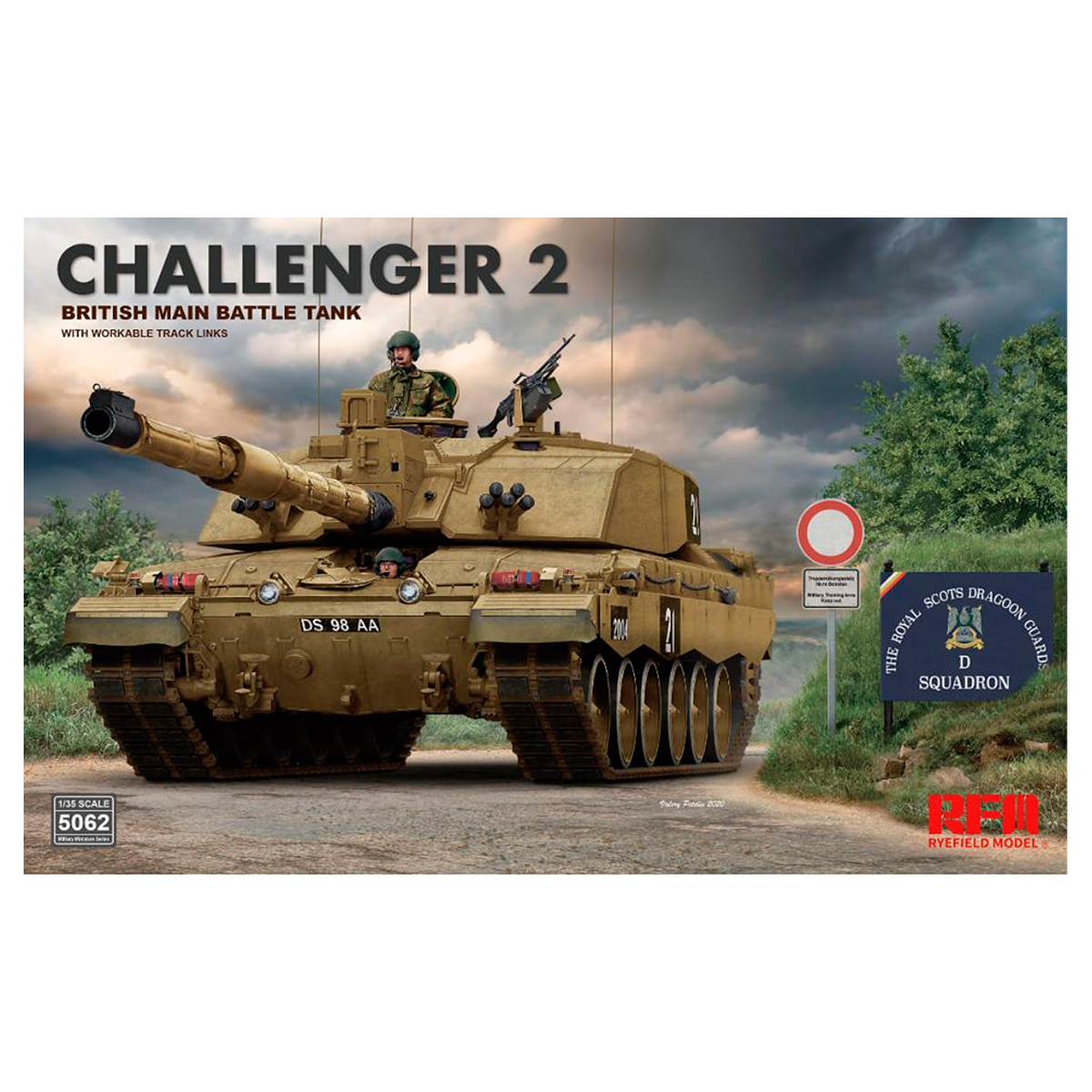 ak-interactive-challenger-2-british-main-battle-tank-scala-1-35 image 1