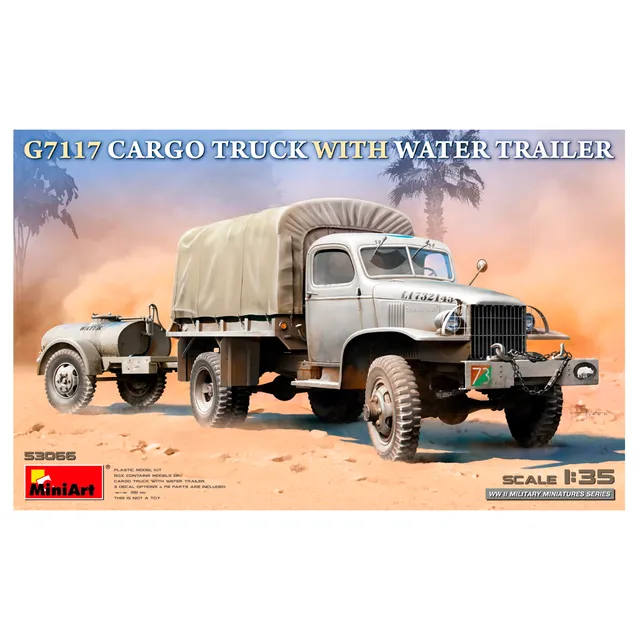 ak-interactive-1-35-g7117-camion-cargo-con-rimorchio-per-acqua-kit-modellismo image 1