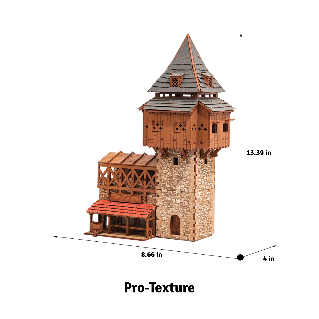 ak-interactive-the-eyrie-torre-di-guardia-medievale-28mm-castello-modellismo image 4
