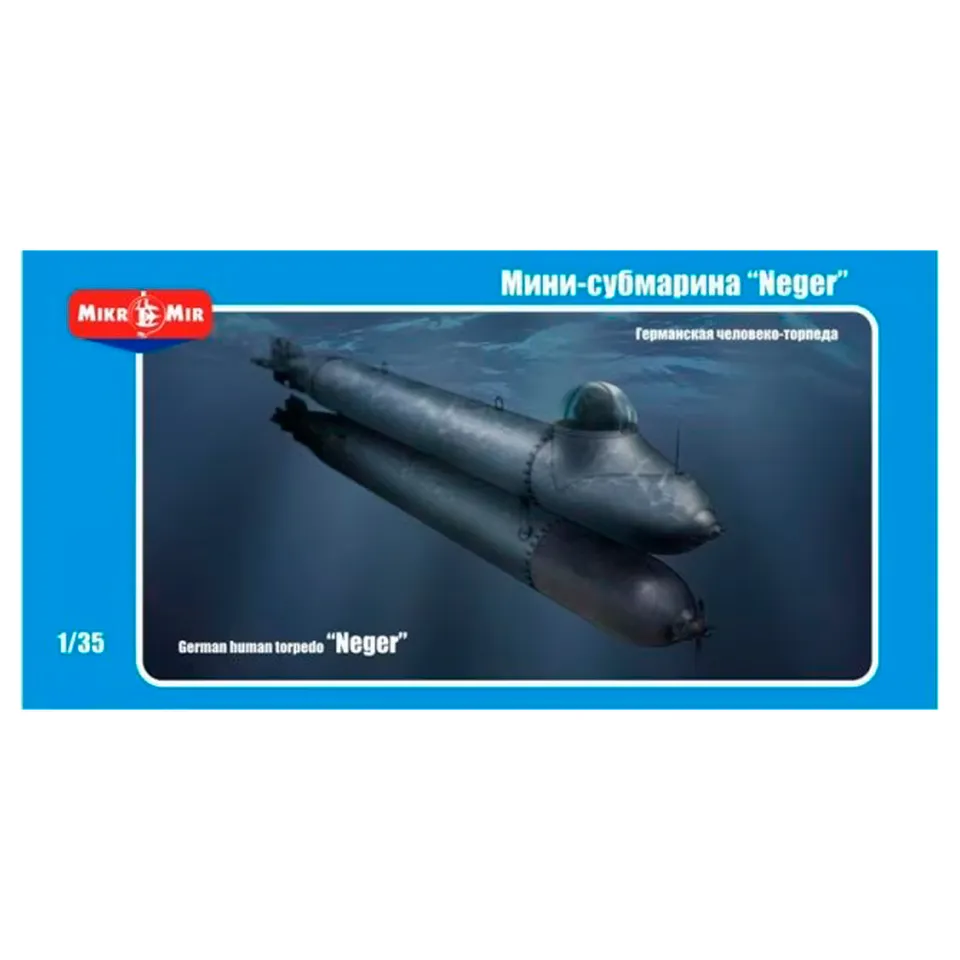 ak-interactive-1-35-german-human-torpedo-neger-kit-siluro-umano-tedesco-scala-1- image 1