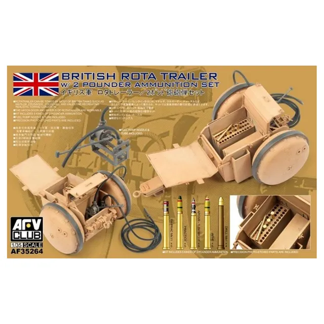 british-rota-trailer-1-35-con-set-munizioni-2-pounder-kit-modellismo-a-10 image 1