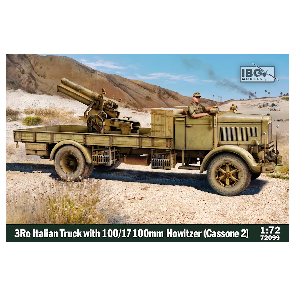 ak-interactive-3ro-italian-truck-con-obice-100-17-cassone-2-kit-modellismo-scala image 1