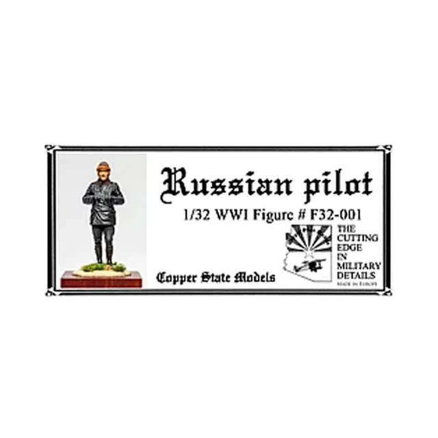 ak-interactive-russian-wwi-pilot-1-32-figura-in-resina-per-modellismo image 1