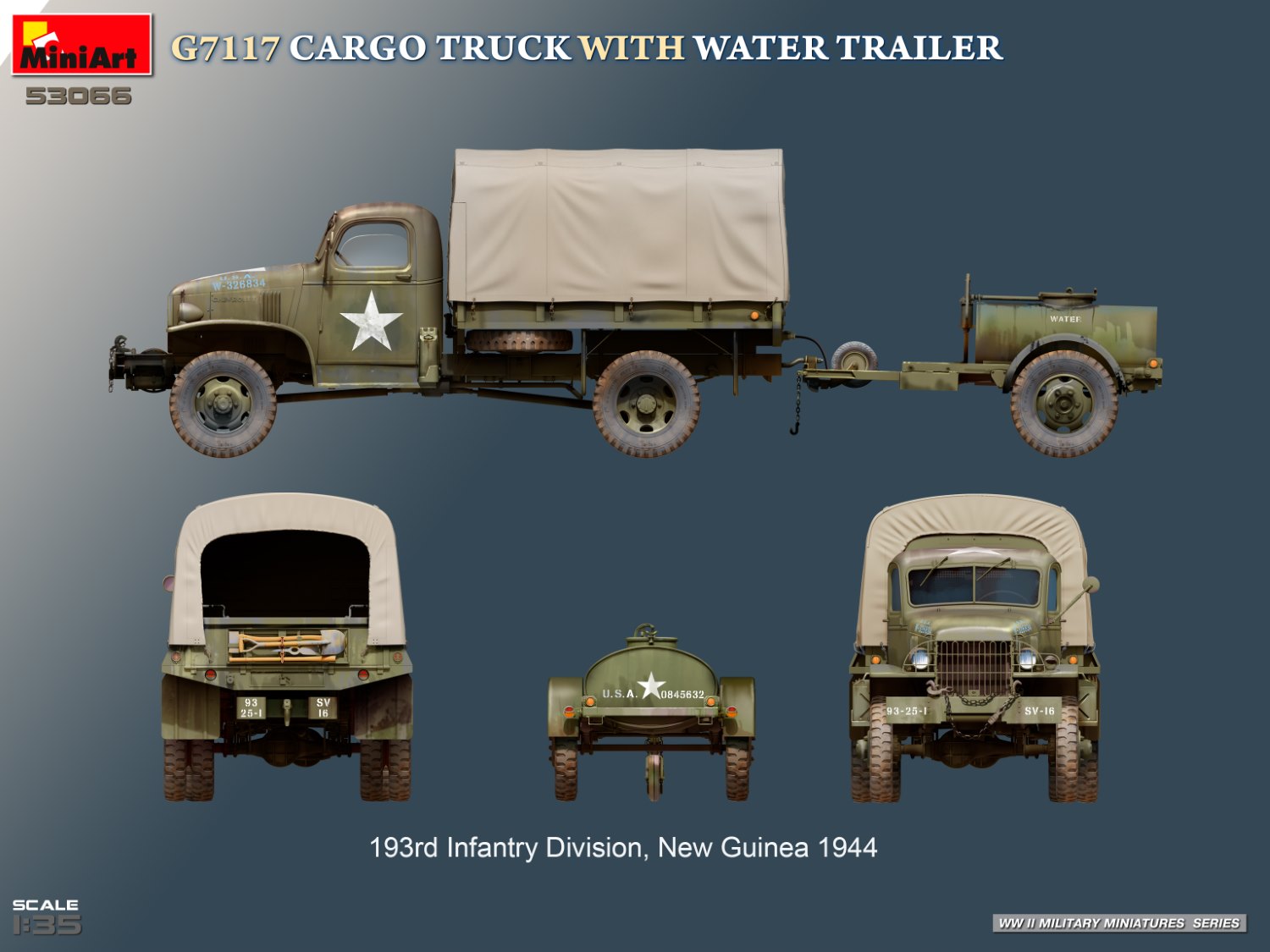 ak-interactive-1-35-g7117-camion-cargo-con-rimorchio-per-acqua-kit-modellismo image 4