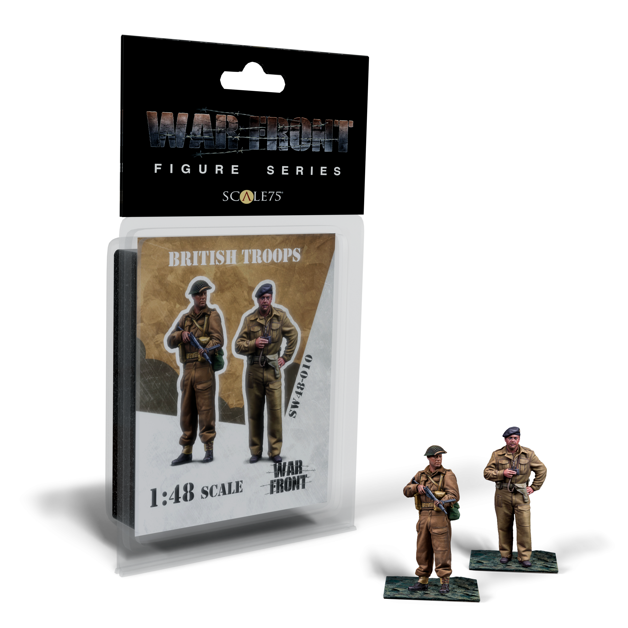 scale75-british-troops-figure-resina-scala-1-48-warfront-da-montare-e-dipingere image 1