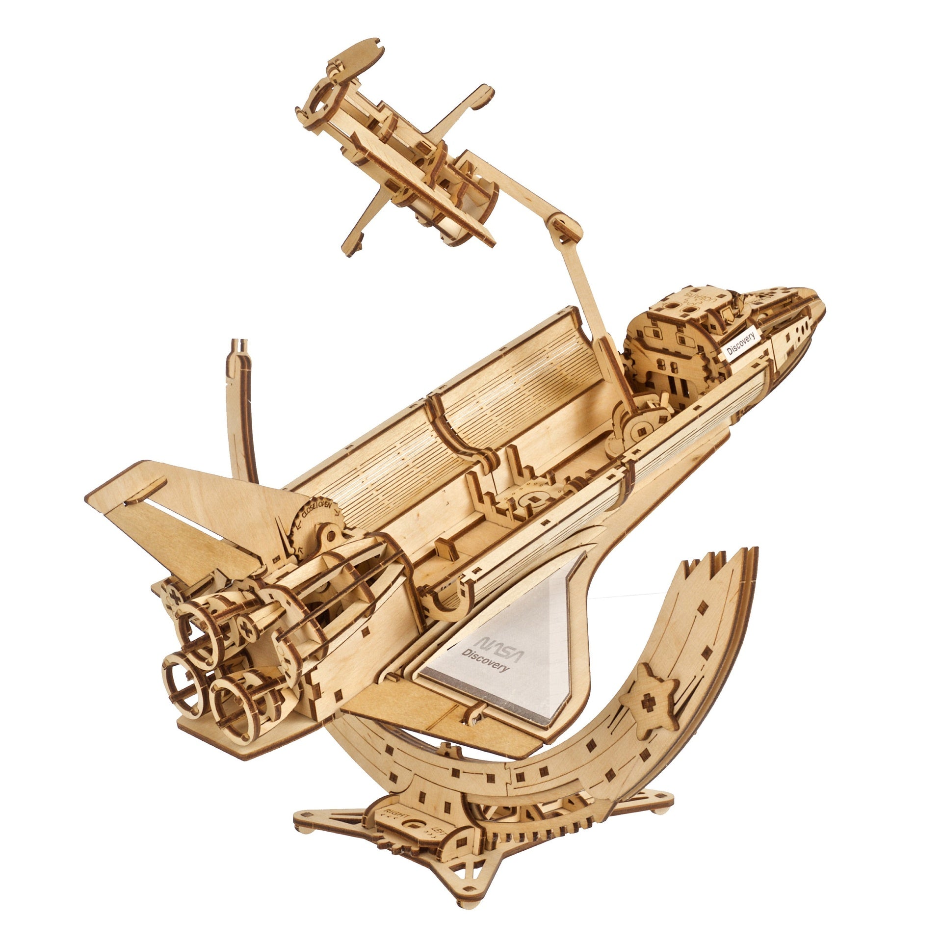 ugears-nasa-space-shuttle-discovery-kit-modellismo-legno image 2