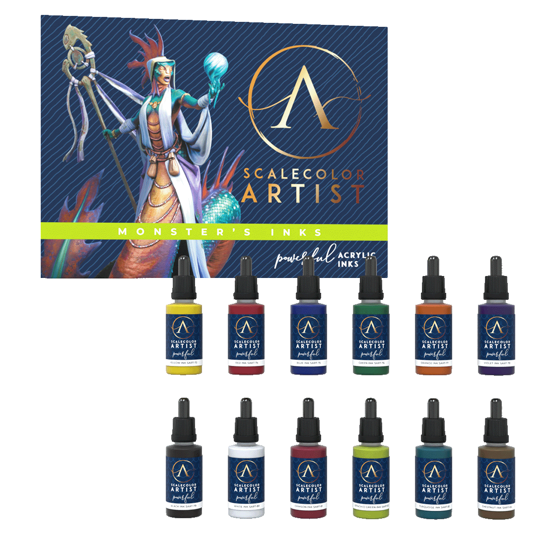 scale75-scalecolor-artist-monster-s-ink-set-inchiostri-ad-alta-intensit image 2