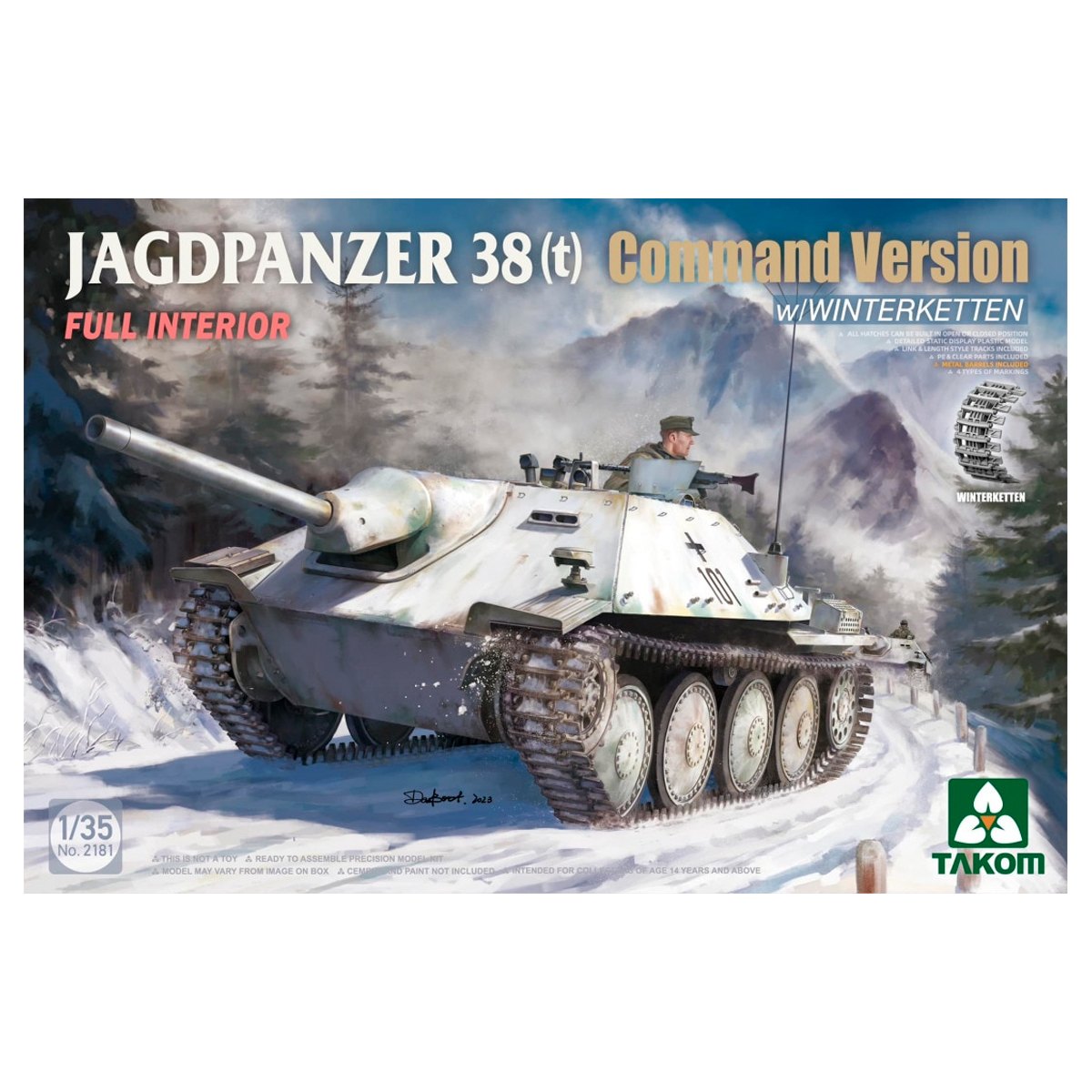 ak-interactive-1-35-jagdpanzer-38-t-command-version-kit-di-modellismo-con-intern image 1