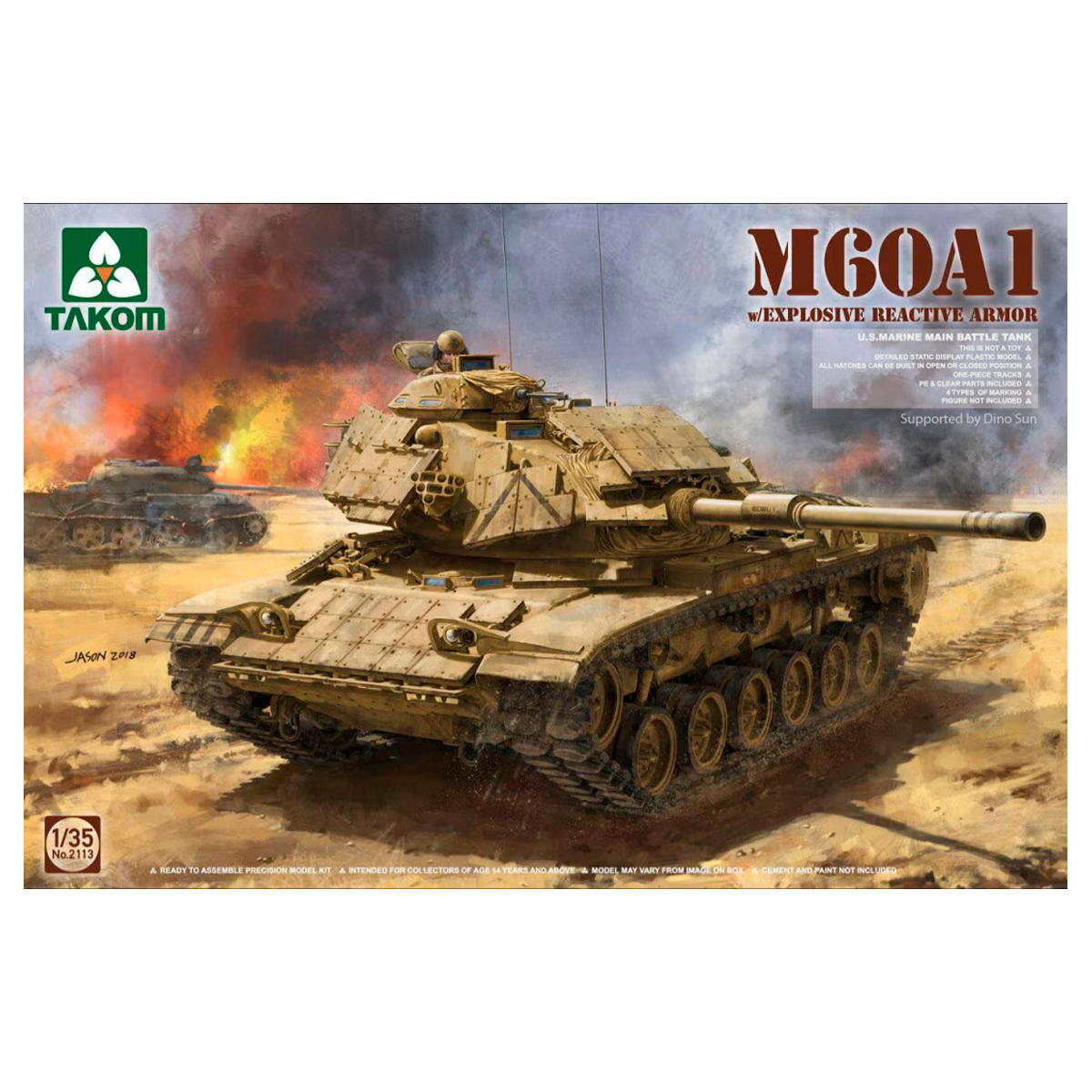 ak-interactive-1-35-m60a1-con-corazza-reattiva-carro-armato-americano-da-costrui image 1
