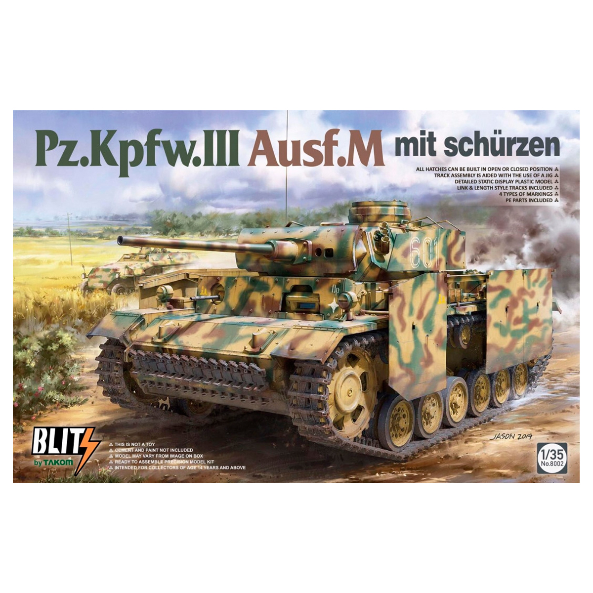 ak-interactive-1-35-pz-kpfw-iii-ausf-m-mit-sch-rzen-blitz image 1