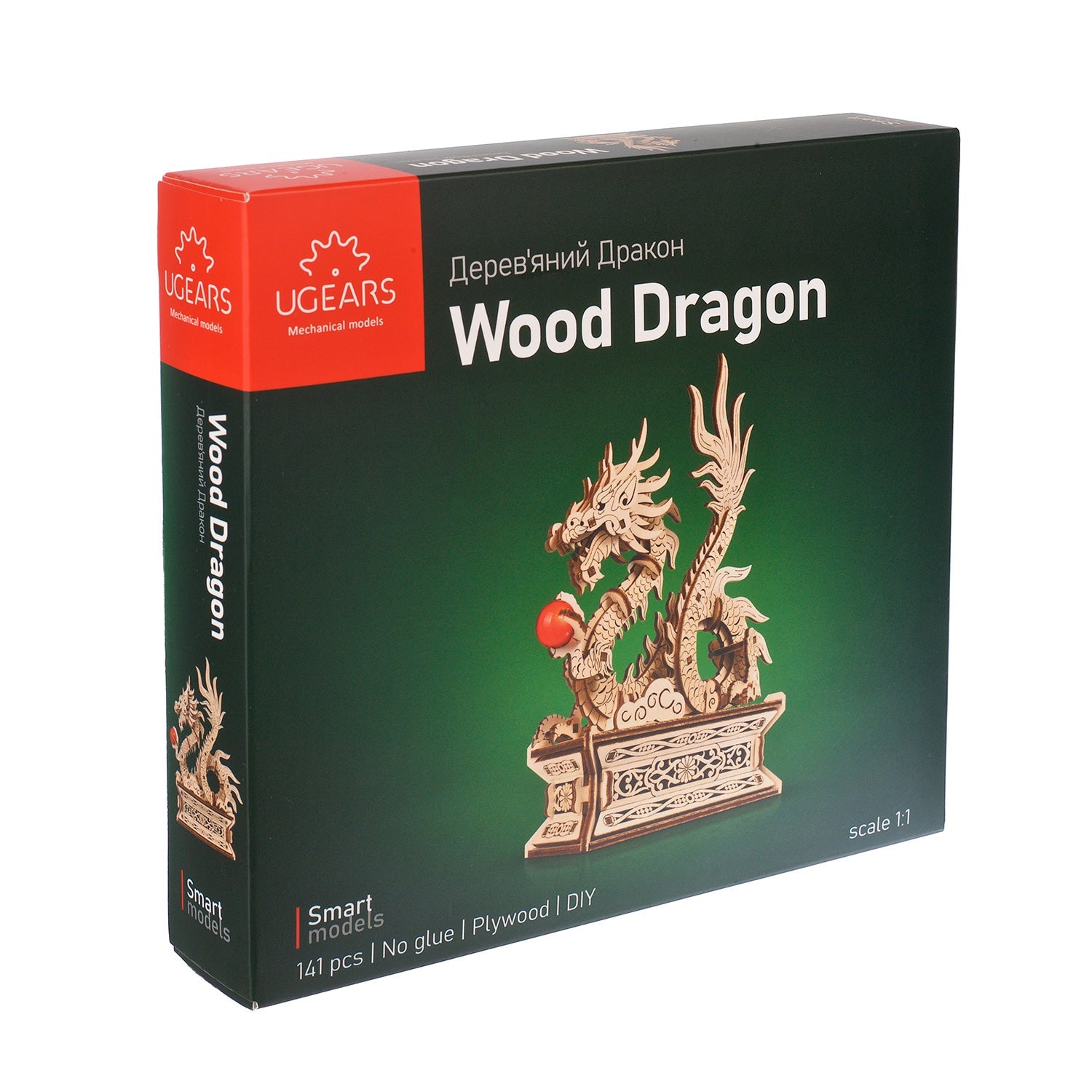ugears-wood-dragon-modellino-drago-portafortuna-in-legno-3d-con-box image 5