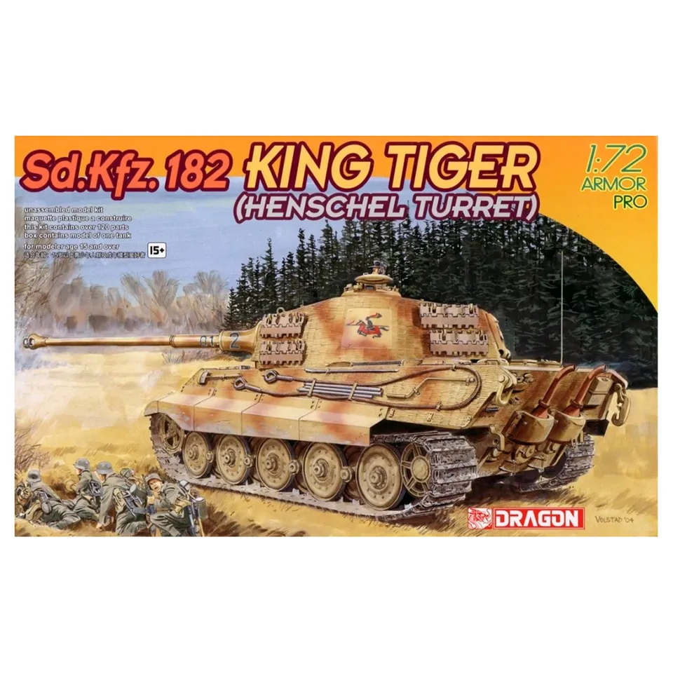 ak-interactive-1-72-sd-kfz-182-king-tiger-henschel-turret-modello-carro-armato image 1