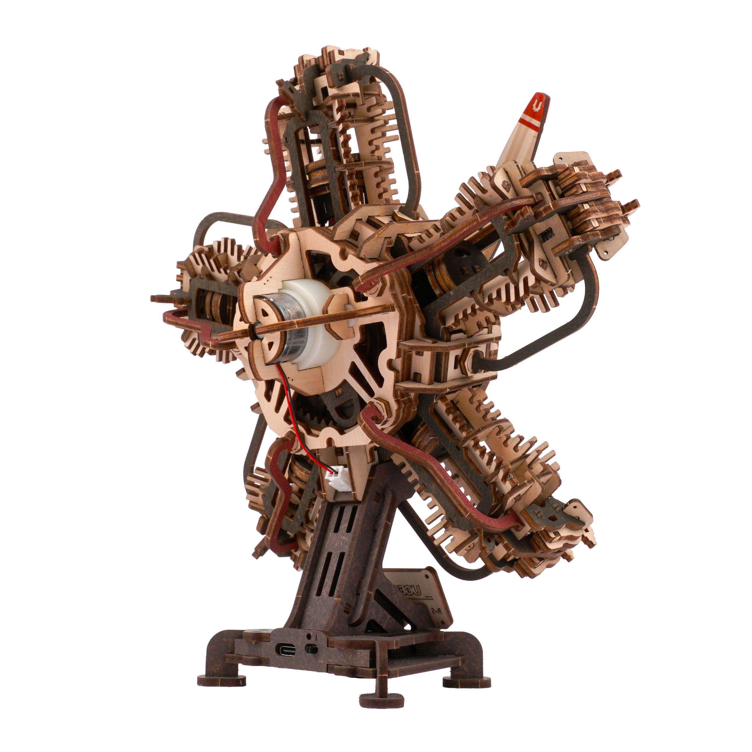 ugears-r-5-aircraft-engine-kit-modellismo-motore-radiale-5-cilindri image 5