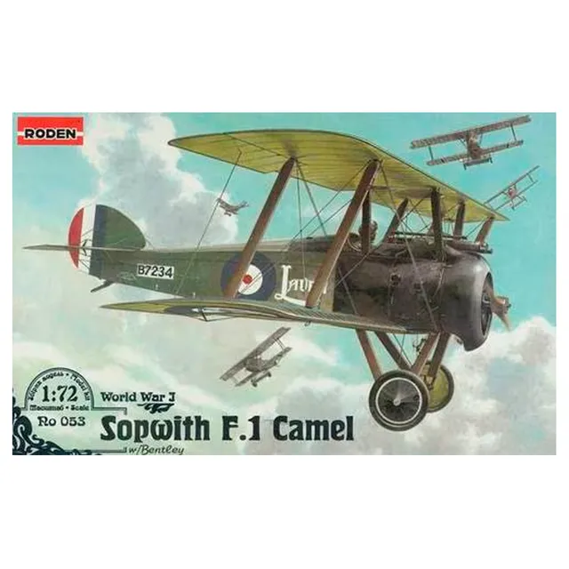 ak-interactive-1-72-sopwith-f-1-camel-con-motore-bentley-kit-aereo-wwi image 1