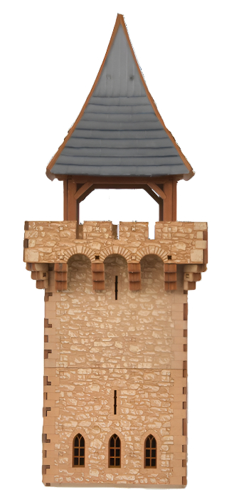 ak-interactive-torre-del-castello-100-mm-scala-28-mm image 2