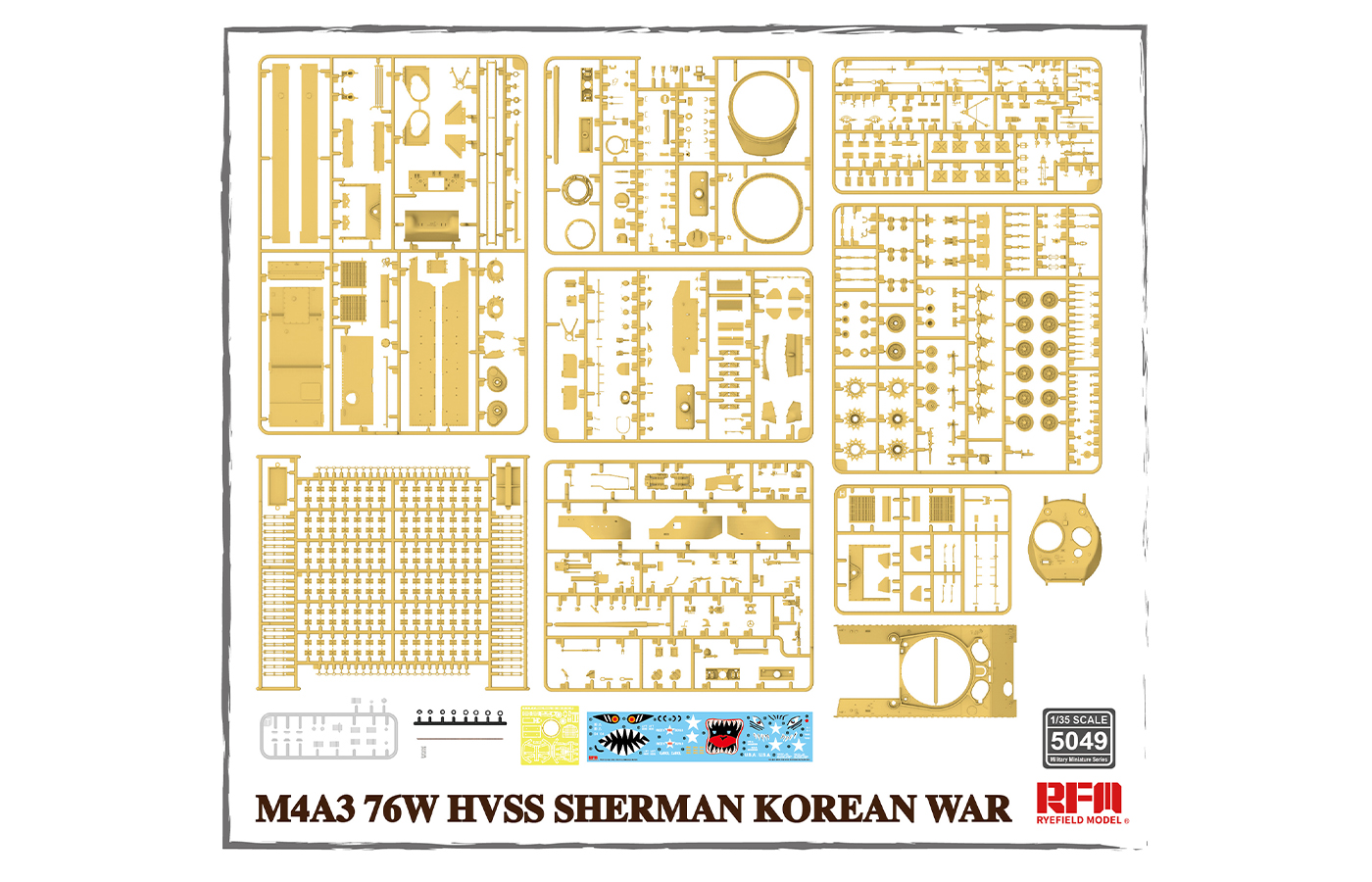 ak-interactive-m4a3-76w-hvss-sherman-korean-war-1-35-kit-modello-da-costruire image 4