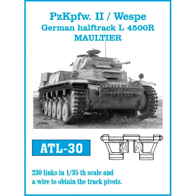 ak-interactive-1-35-metal-tracks-pzkpfw-ii-german-halftrack-l-4500r-maultier image 1