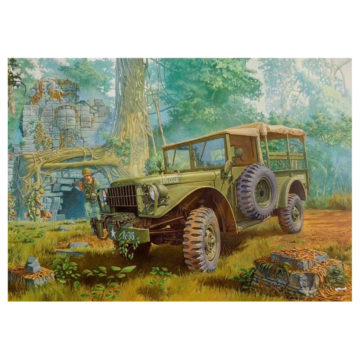 ak-interactive-1-35-m37-us-3-4ton-4-4-cargo-truck-kit-modellismo-militare image 1