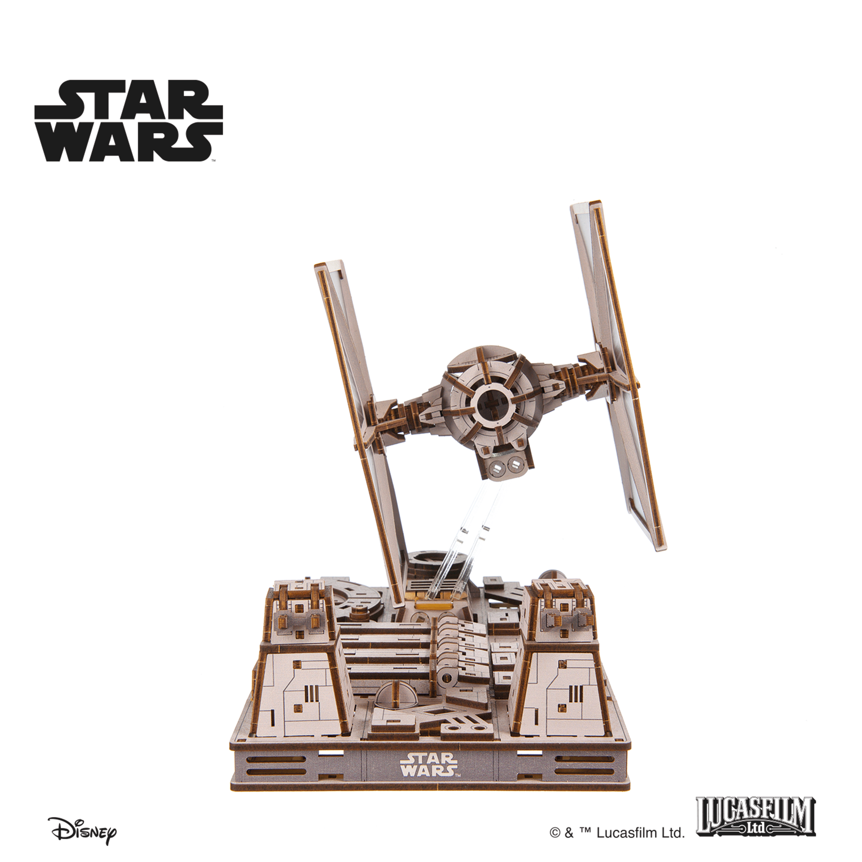 ugears-tie-fighter-star-wars-kit-modellismo-legno-meccanico image 4
