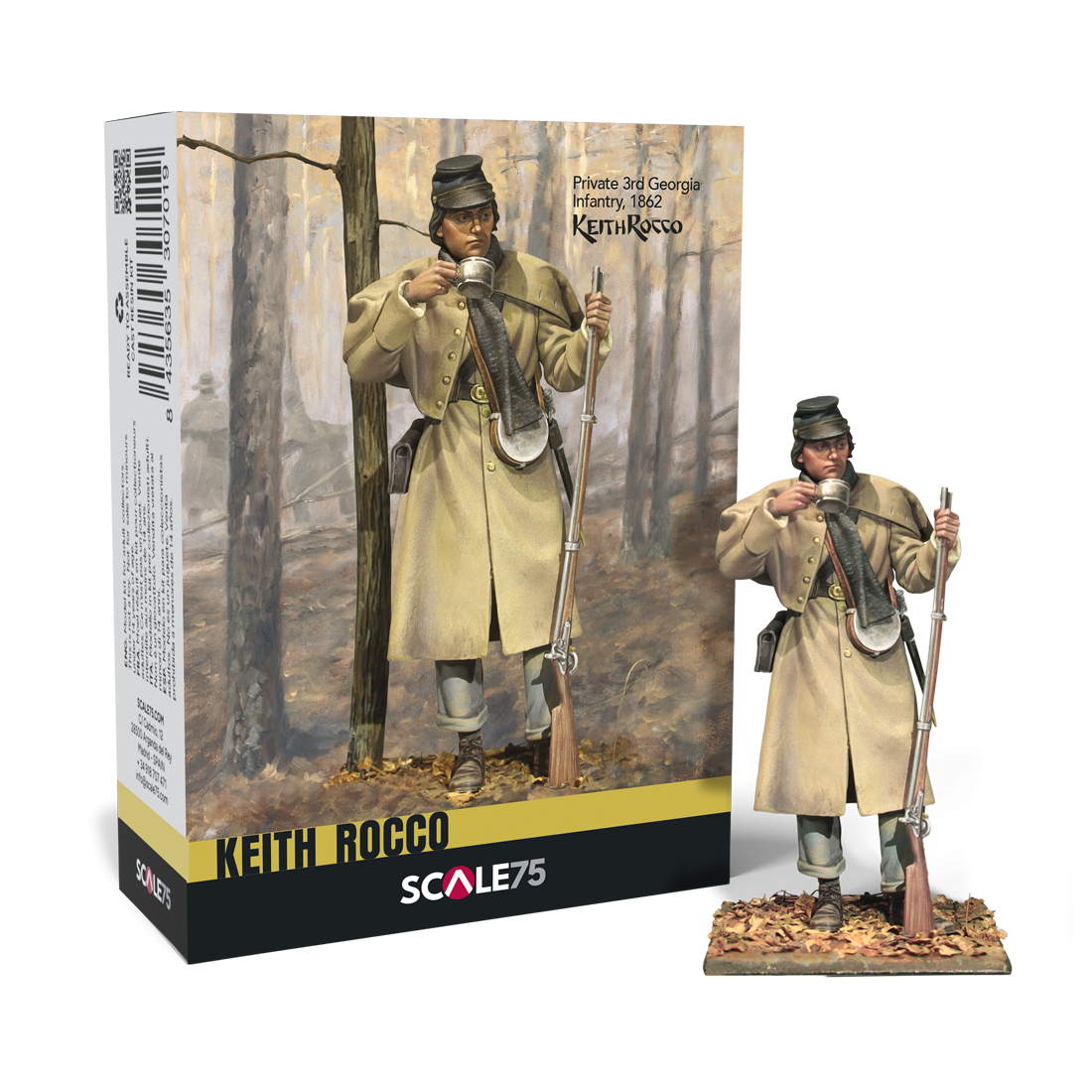 scale75-private-3rd-georgia-infantry-1862-figura-storica-in-resina-75mm-da-monta image 1
