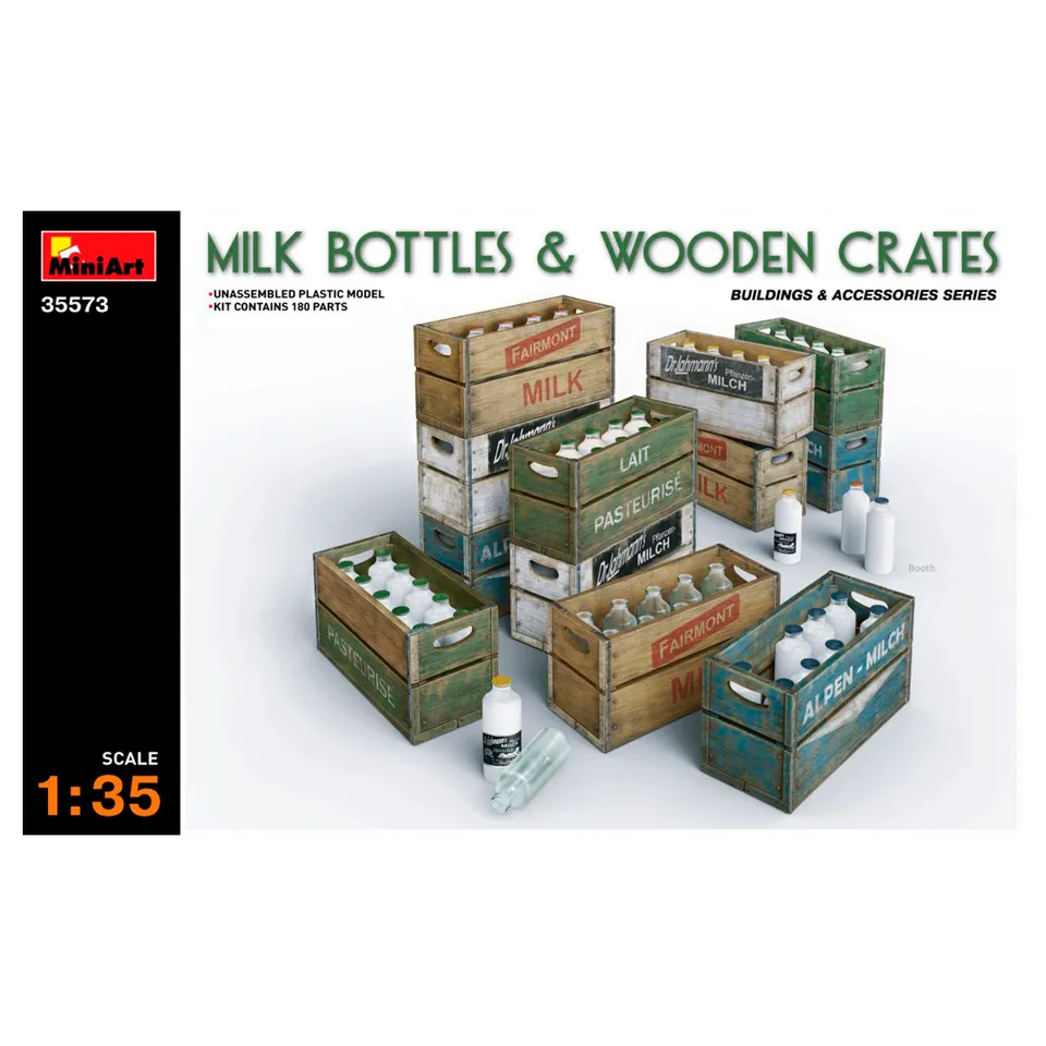 ak-interactive-1-35-milk-bottles-wooden-crates-set-di-accessori-per-diorami image 1