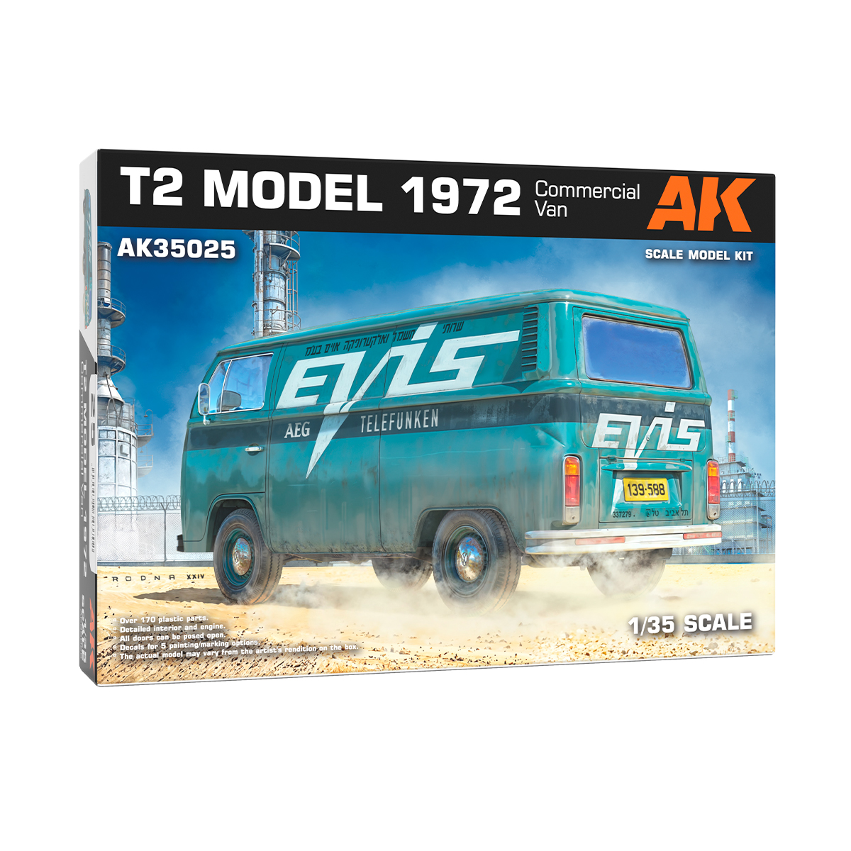 ak-interactive-t2-model-1972-commercial-van-1-35-kit-di-modellismo-da-costruire- image 1