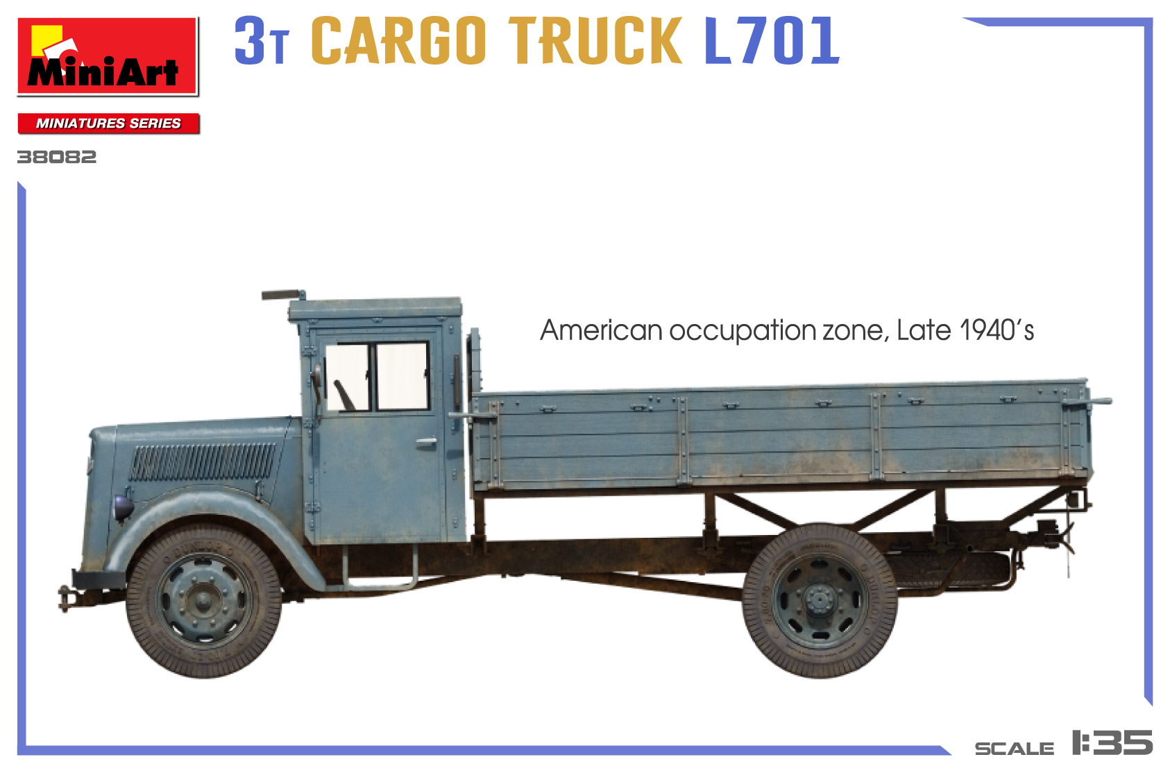 ak-interactive-1-35-3t-cargo-truck-l701-kit-modello-camion-militare image 5