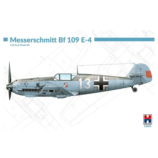 ak-interactive-1-32-messerschmitt-bf-109-e-4-kit-modellismo-aereo-scala-1-32 image 1