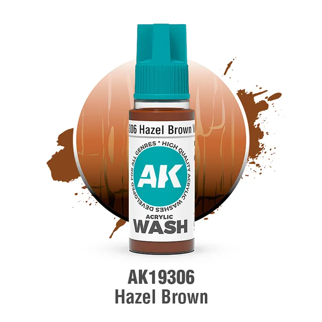 ak-interactive-hazen-brown-lavaggio-acrilico-per-modellismo-flacone-35-ml-deep-s image 1