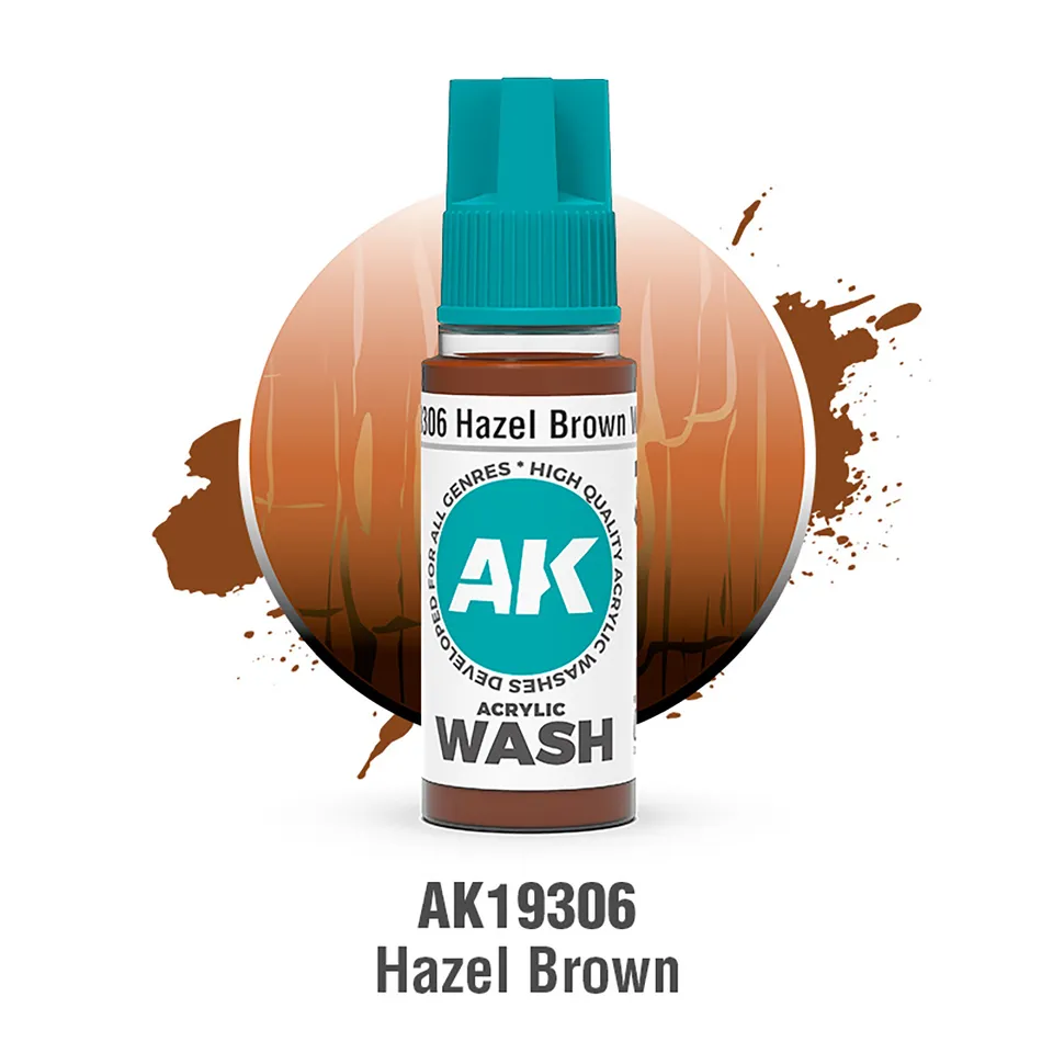 ak-interactive-hazen-brown-lavaggio-acrilico-per-modellismo-flacone-35-ml-deep-s image 1