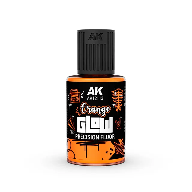 ak-interactive-naranja-glow-fluor-de-precisi-n-colore-acrilico-fluorescente image 1