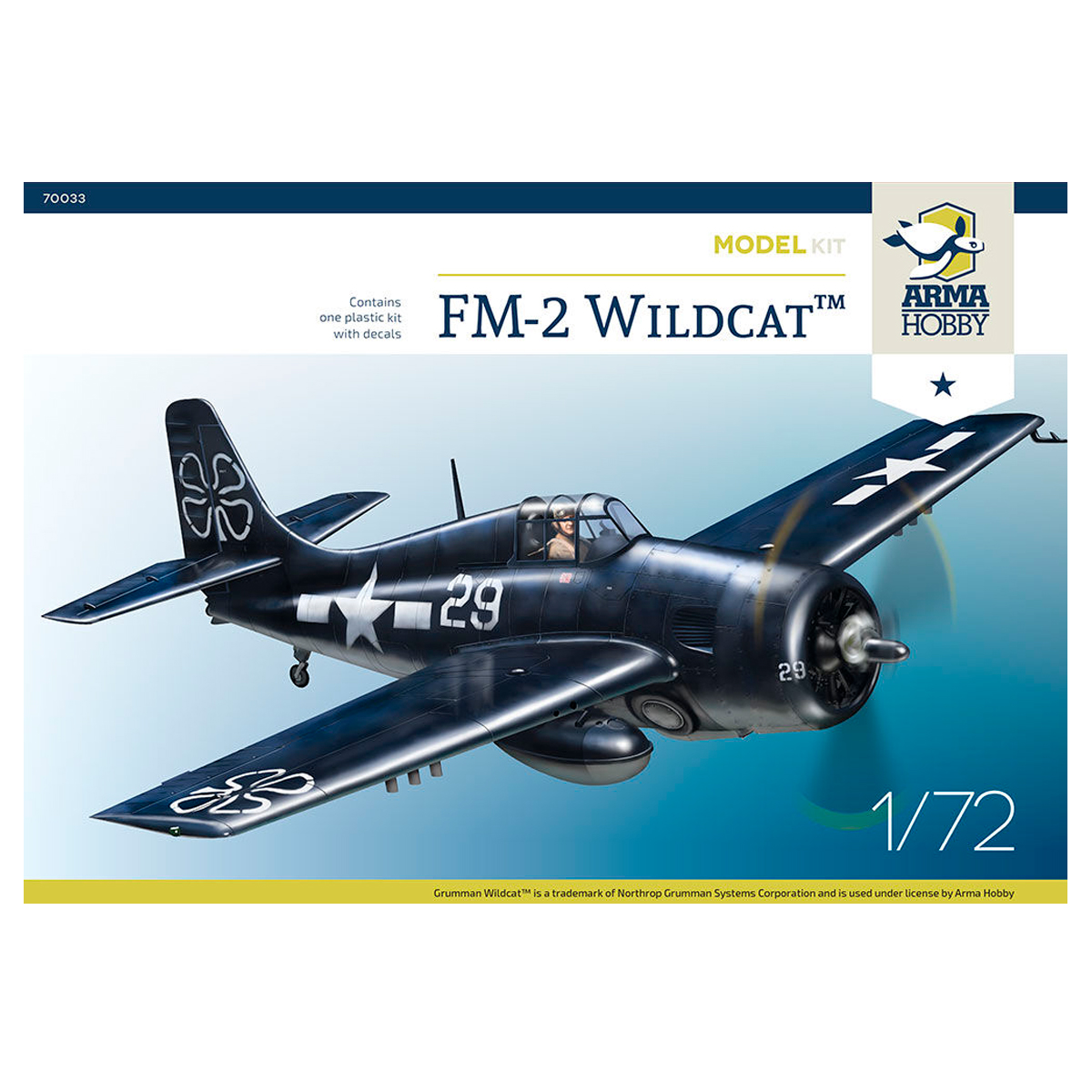 ak-interactive-fm-2-wildcat-scala-1-72-kit-modellismo-aereo image 1