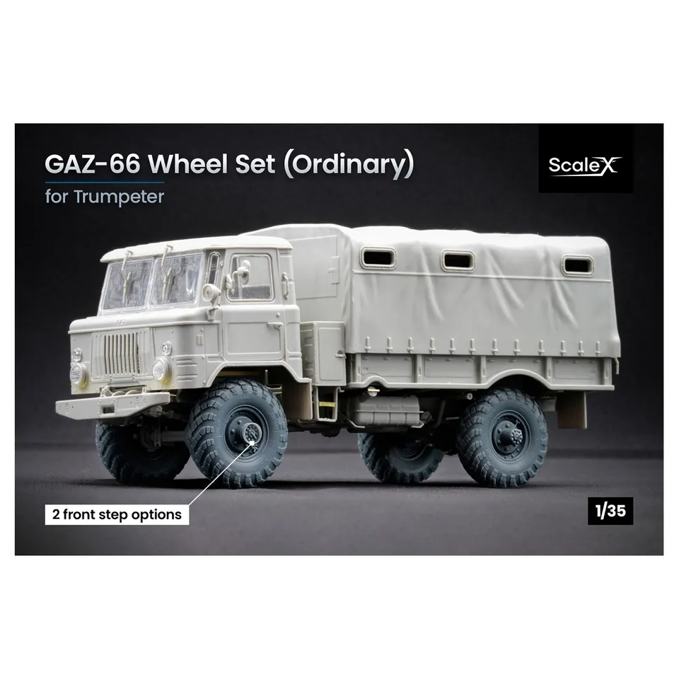 ak-interactive-gaz-66-ordinary-wheel-set-in-scala-1-35-set-ruote-per-modellismo image 1