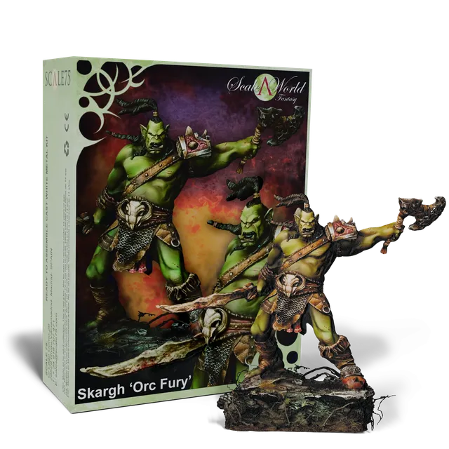 scale75-shargh-orc-fury-figura-fantasy-in-resina-da-costruire-e-dipingere-10-pez image 1