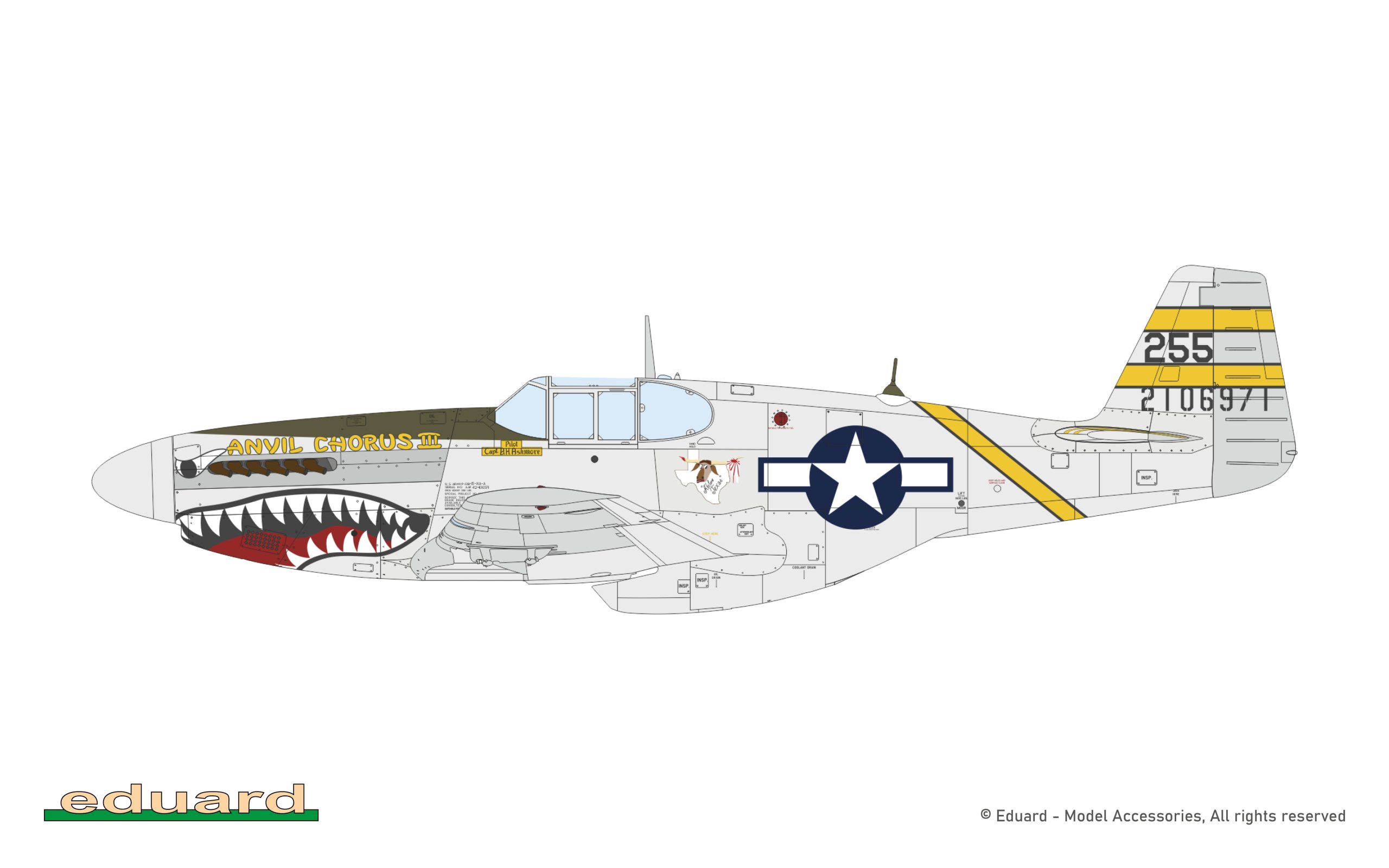 ak-interactive-1-48-p-51b-c-mustang-birdcage-canopy-tettuccio-di-ricambio image 8