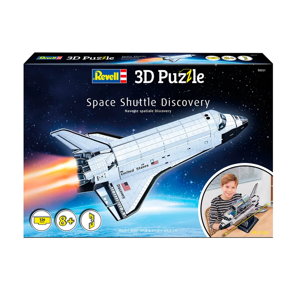 ak-interactive-space-shuttle-discovery-puzzle-3d-da-costruire image 1