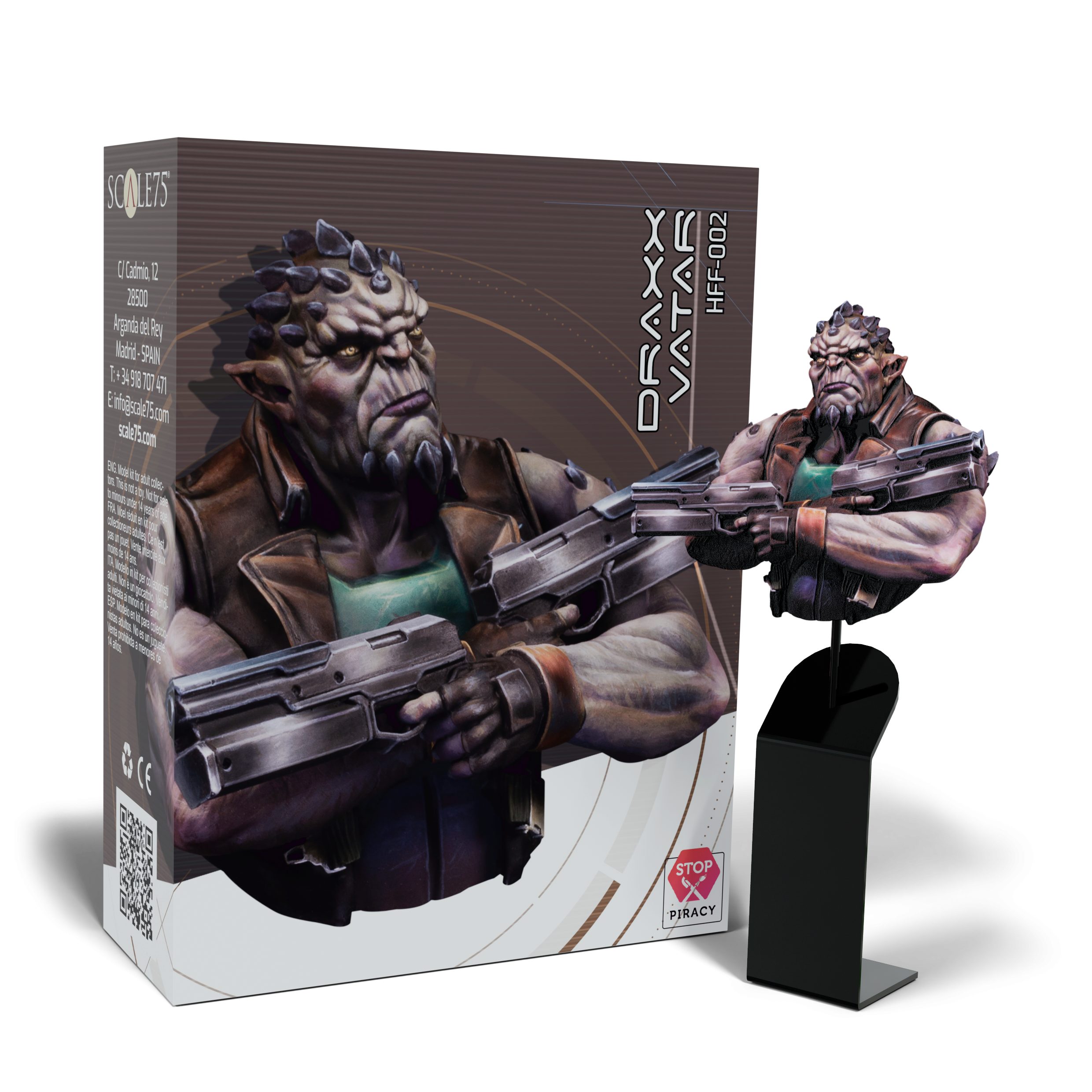 scale75-draxx-vatar-busto-in-resina-scala-1-12-sci-fi-fantasy image 1