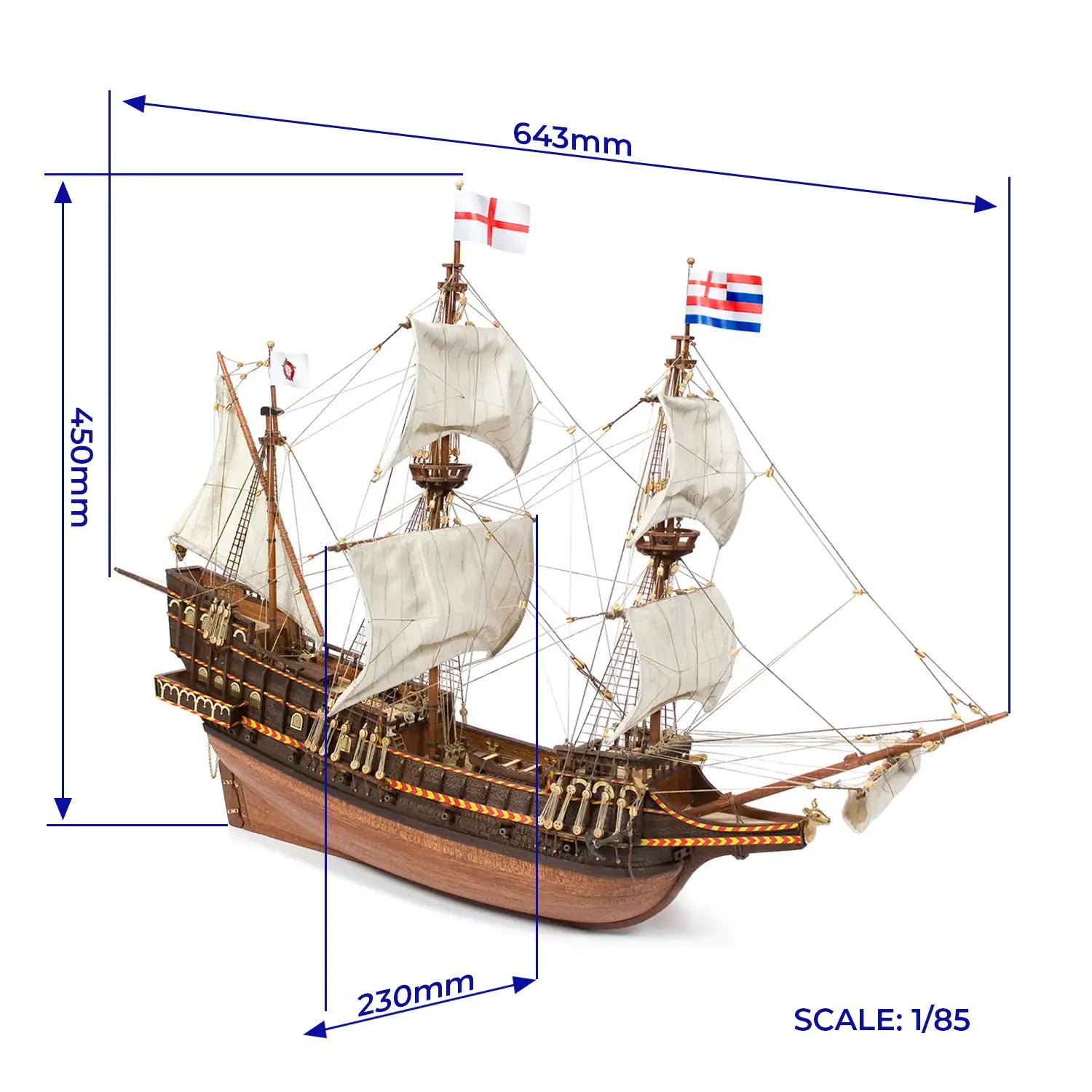 occre-golden-hind-kit-galeone-modellismo-navale-1577-1580 image 3