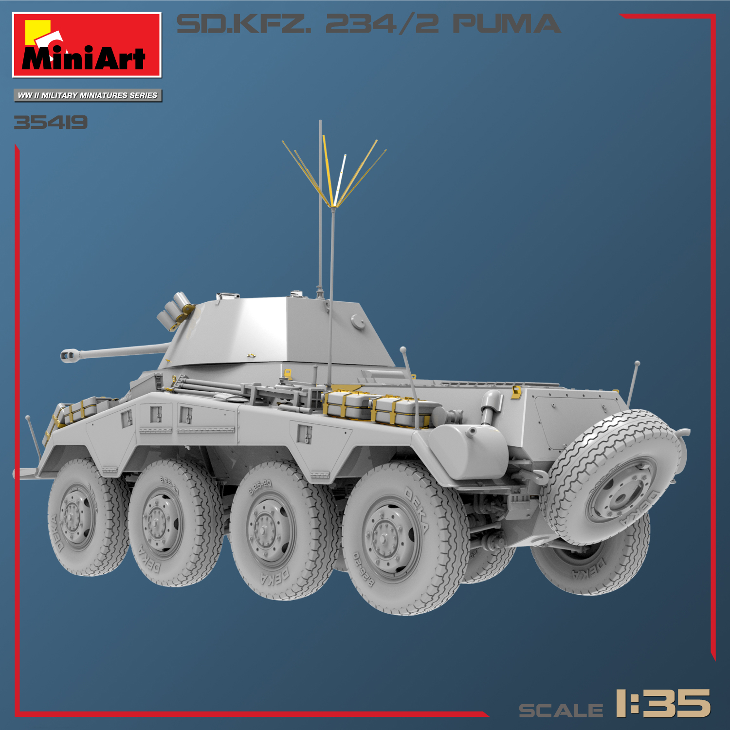 ak-interactive-1-35-sd-kfz-234-2-puma-kit-auto-blindata-in-scala-1-35-da-montare image 3